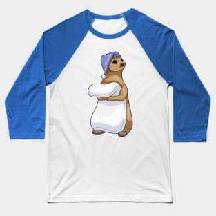 Meerkat Sleeping Nightcap Baseball T-Shirt